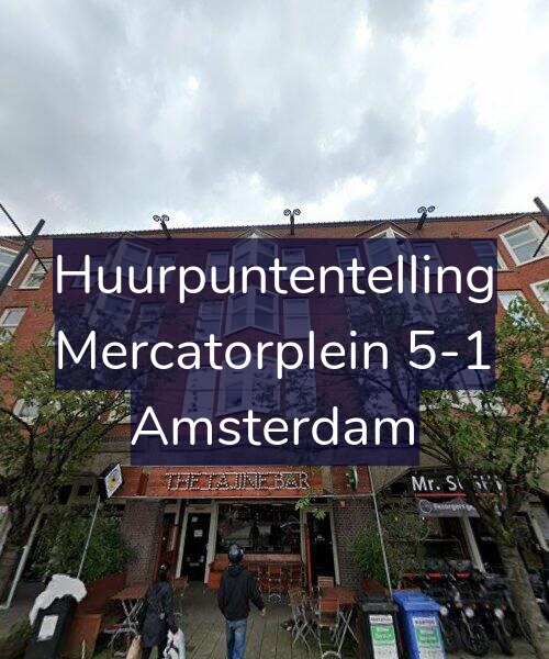 Foto gevel Huurpuntentelling voor Mercatorplein 5-1, Amsterdam