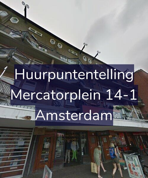 Foto gevel Huurpuntentelling voor Mercatorplein 14-1, Amsterdam
