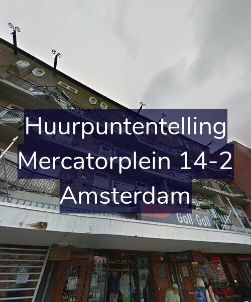 Foto gevel Huurpuntentelling voor Mercatorplein 14-2, Amsterdam