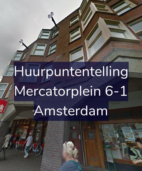 Foto gevel Huurpuntentelling voor Mercatorplein 6-1, Amsterdam
