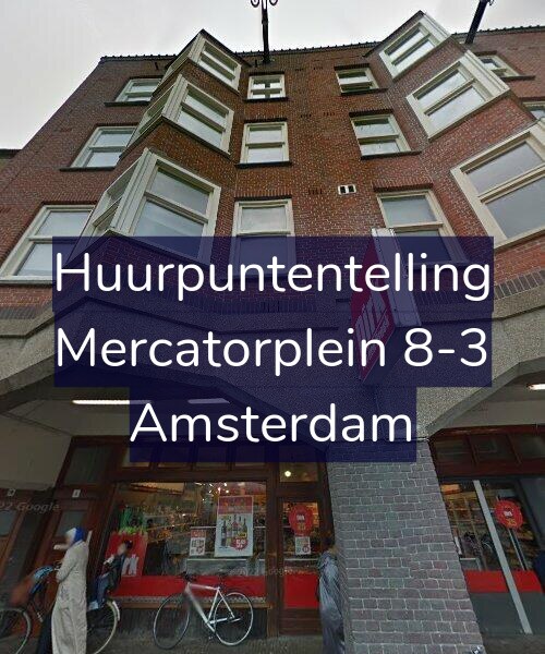 Foto gevel Huurpuntentelling voor Mercatorplein 8-3, Amsterdam