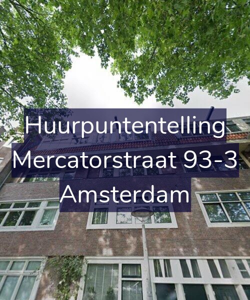 Foto gevel Huurpuntentelling voor Mercatorstraat 93-3, Amsterdam