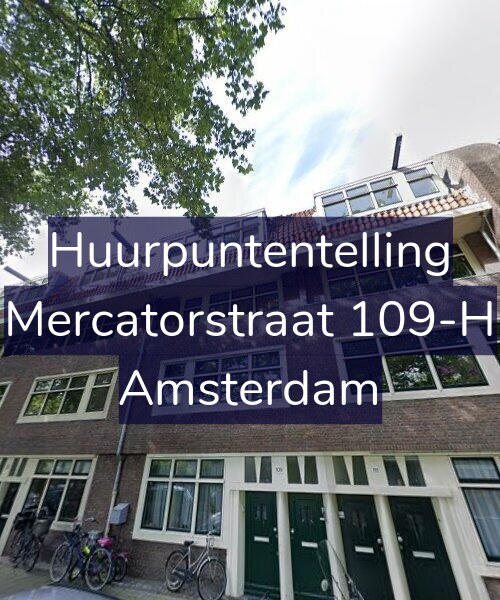 Foto gevel Huurpuntentelling voor Mercatorstraat 109-H, Amsterdam