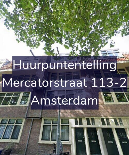 Foto gevel Huurpuntentelling voor Mercatorstraat 113-2, Amsterdam