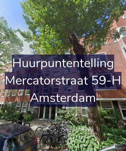 Foto gevel Huurpuntentelling voor Mercatorstraat 59-H, Amsterdam