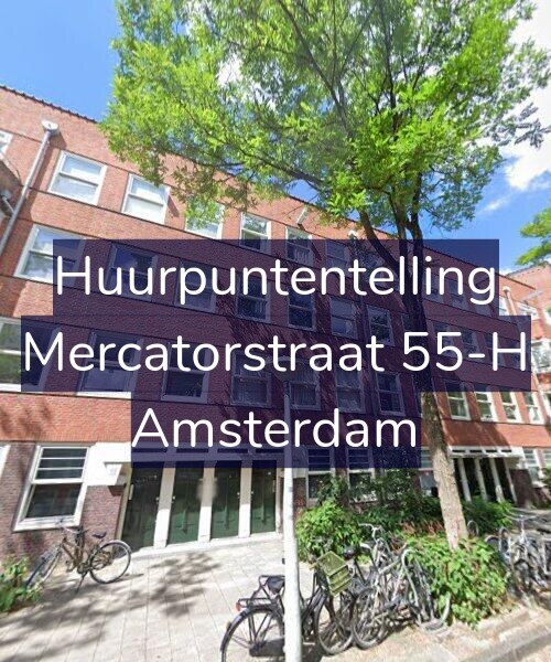 Foto gevel Huurpuntentelling voor Mercatorstraat 55-H, Amsterdam