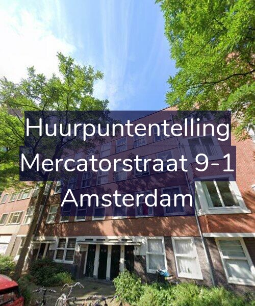 Foto gevel Huurpuntentelling voor Mercatorstraat 9-1, Amsterdam