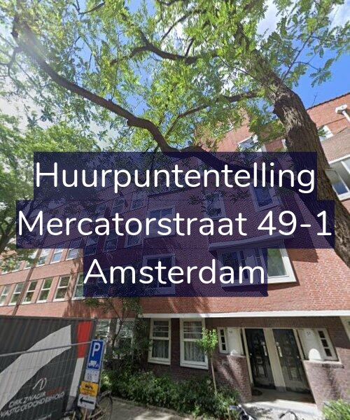Foto gevel Huurpuntentelling voor Mercatorstraat 49-1, Amsterdam