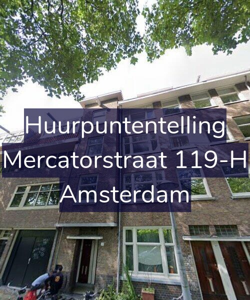 Foto gevel Huurpuntentelling voor Mercatorstraat 119-H, Amsterdam
