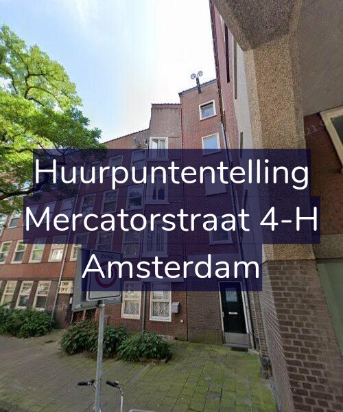 Foto gevel Huurpuntentelling voor Mercatorstraat 4-H, Amsterdam