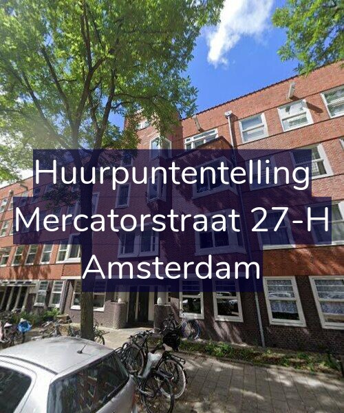 Foto gevel Huurpuntentelling voor Mercatorstraat 27-H, Amsterdam