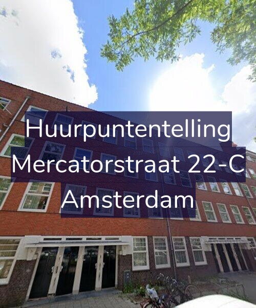 Foto gevel Huurpuntentelling voor Mercatorstraat 22-C, Amsterdam