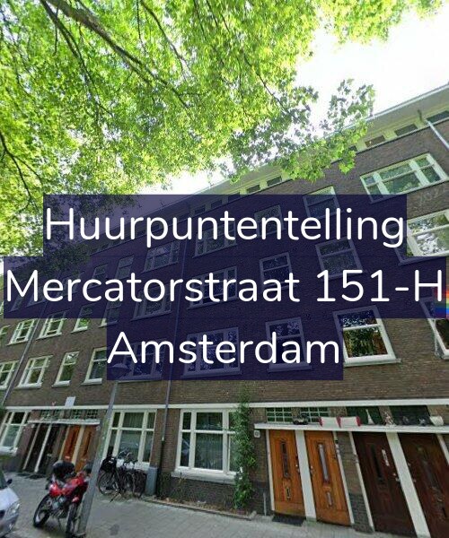 Foto gevel Huurpuntentelling voor Mercatorstraat 151-H, Amsterdam