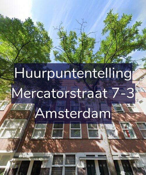 Foto gevel Huurpuntentelling voor Mercatorstraat 7-3, Amsterdam