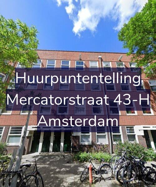 Foto gevel Huurpuntentelling voor Mercatorstraat 43-H, Amsterdam