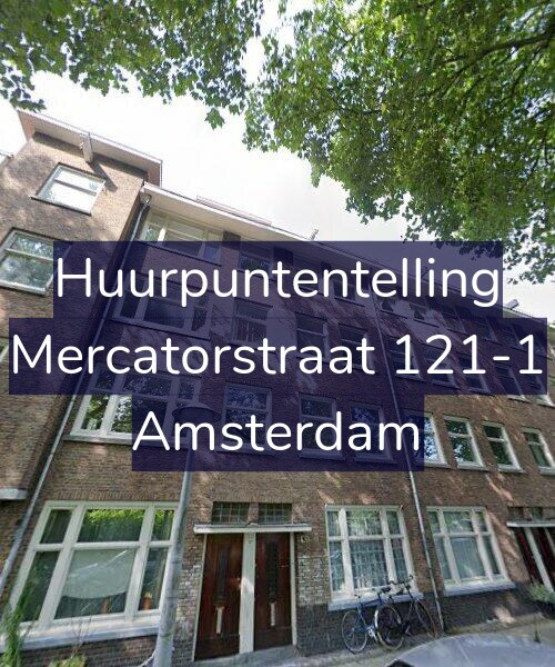 Foto gevel Huurpuntentelling voor Mercatorstraat 121-1, Amsterdam