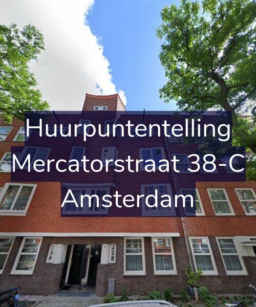Foto gevel Huurpuntentelling voor Mercatorstraat 38-C, Amsterdam