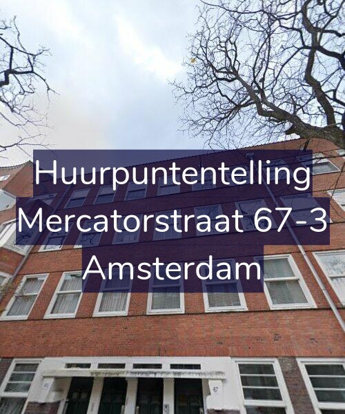 Foto gevel Huurpuntentelling voor Mercatorstraat 67-3, Amsterdam