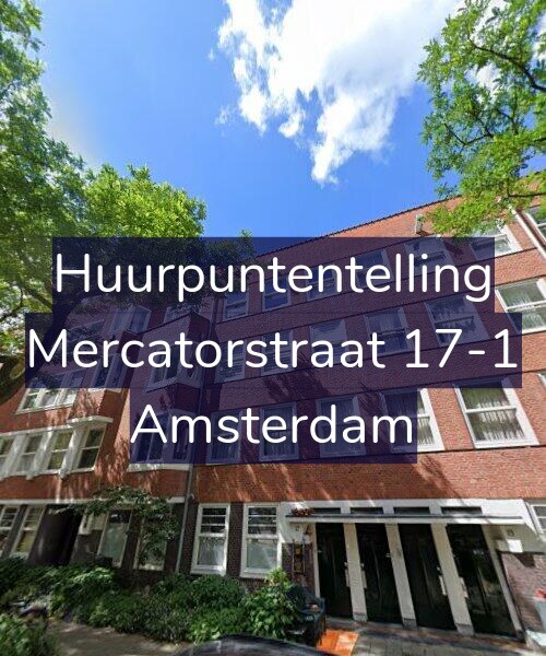 Foto gevel Huurpuntentelling voor Mercatorstraat 17-1, Amsterdam