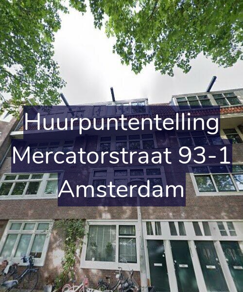 Foto gevel Huurpuntentelling voor Mercatorstraat 93-1, Amsterdam