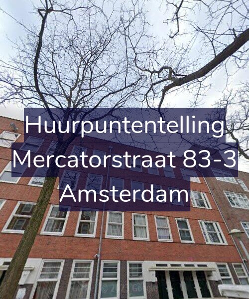 Foto gevel Huurpuntentelling voor Mercatorstraat 83-3, Amsterdam