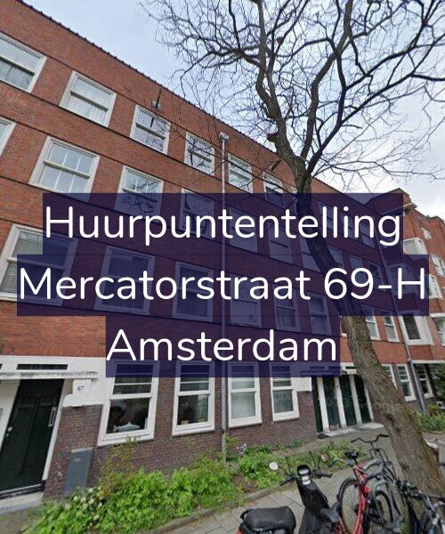 Foto gevel Huurpuntentelling voor Mercatorstraat 69-H, Amsterdam