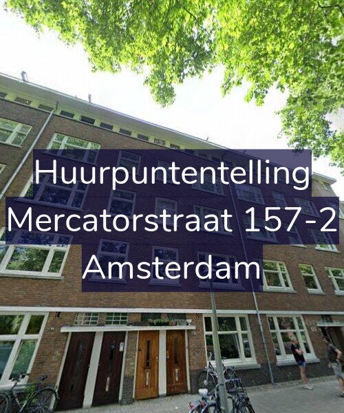 Foto gevel Huurpuntentelling voor Mercatorstraat 157-2, Amsterdam