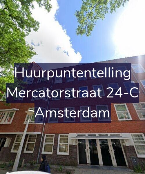 Foto gevel Huurpuntentelling voor Mercatorstraat 24-C, Amsterdam