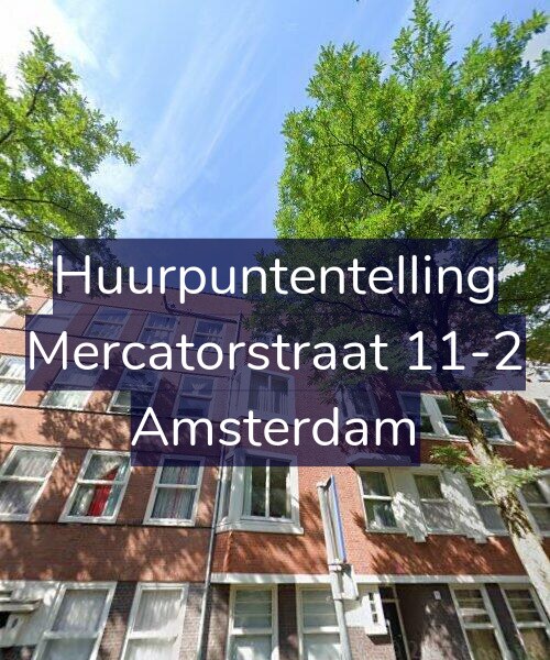 Foto gevel Huurpuntentelling voor Mercatorstraat 11-2, Amsterdam