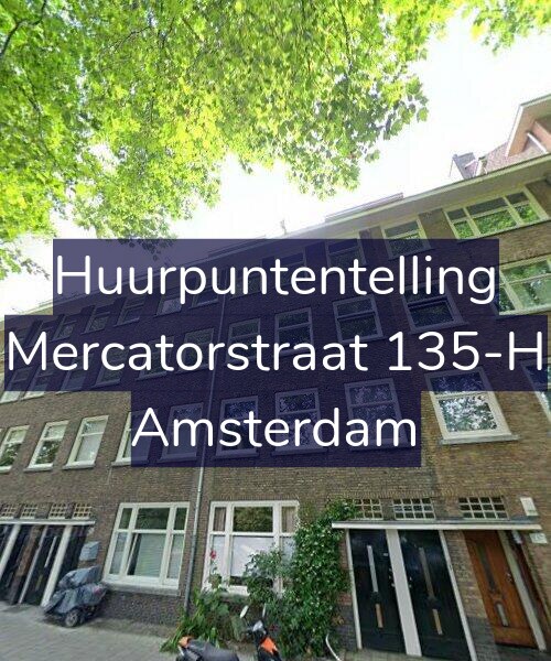 Foto gevel Huurpuntentelling voor Mercatorstraat 135-H, Amsterdam