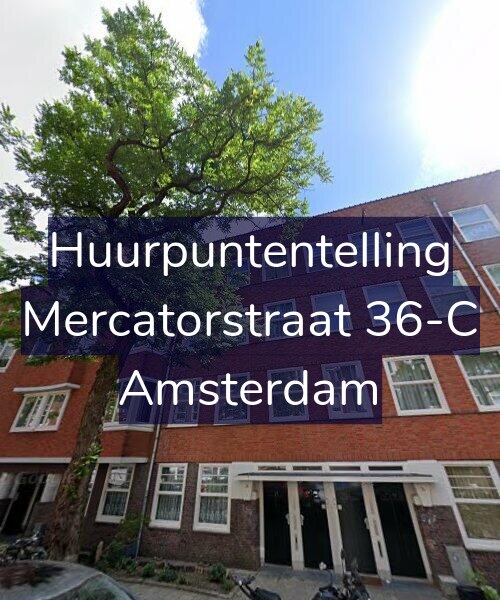 Foto gevel Huurpuntentelling voor Mercatorstraat 36-C, Amsterdam