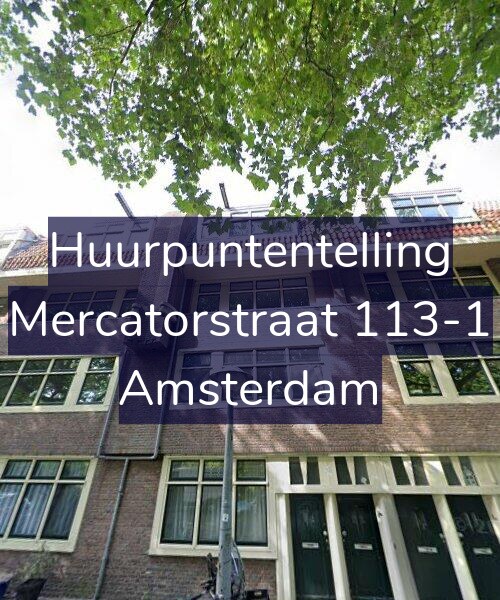 Foto gevel Huurpuntentelling voor Mercatorstraat 113-1, Amsterdam