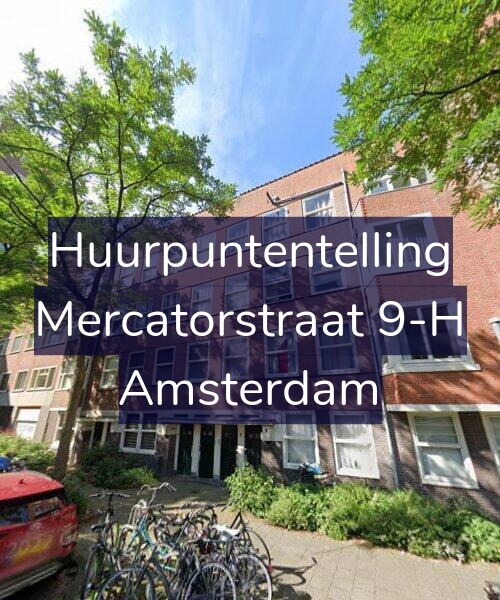 Foto gevel Huurpuntentelling voor Mercatorstraat 9-H, Amsterdam