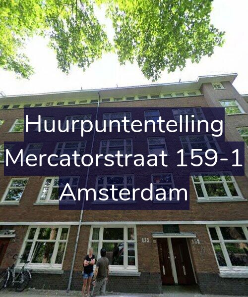 Foto gevel Huurpuntentelling voor Mercatorstraat 159-1, Amsterdam