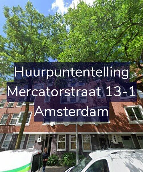 Foto gevel Huurpuntentelling voor Mercatorstraat 13-1, Amsterdam