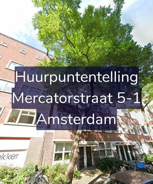 Foto gevel Huurpuntentelling voor Mercatorstraat 5-1, Amsterdam