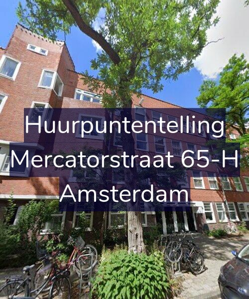 Foto gevel Huurpuntentelling voor Mercatorstraat 65-H, Amsterdam