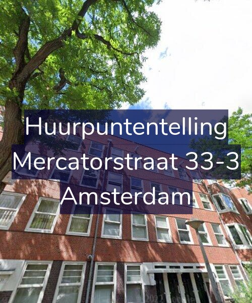 Foto gevel Huurpuntentelling voor Mercatorstraat 33-3, Amsterdam