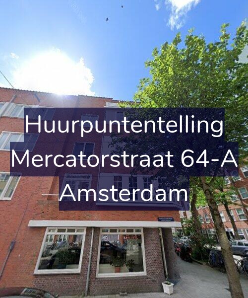 Foto gevel Huurpuntentelling voor Mercatorstraat 64-A, Amsterdam