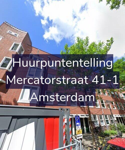 Foto gevel Huurpuntentelling voor Mercatorstraat 41-1, Amsterdam