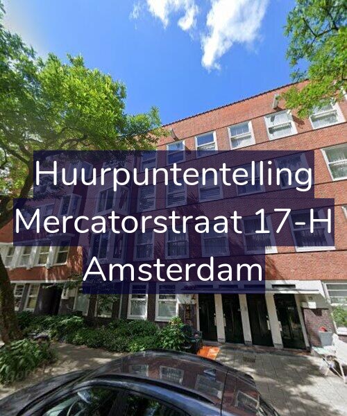 Foto gevel Huurpuntentelling voor Mercatorstraat 17-H, Amsterdam