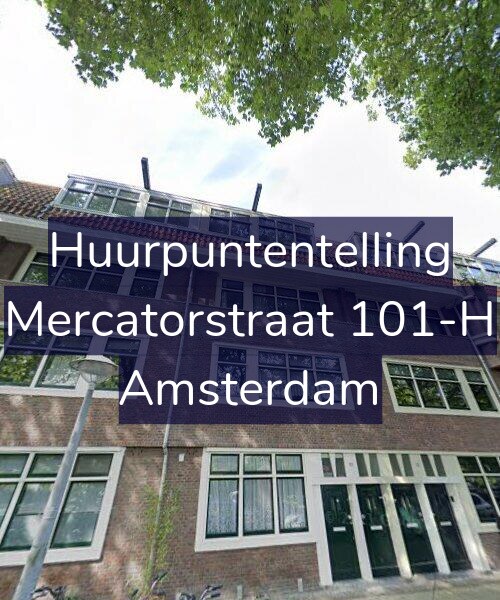 Foto gevel Huurpuntentelling voor Mercatorstraat 101-H, Amsterdam