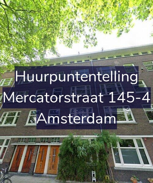 Foto gevel Huurpuntentelling voor Mercatorstraat 145-4, Amsterdam