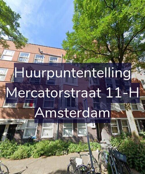 Foto gevel Huurpuntentelling voor Mercatorstraat 11-H, Amsterdam