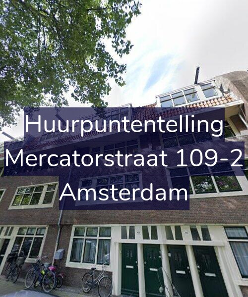 Foto gevel Huurpuntentelling voor Mercatorstraat 109-2, Amsterdam