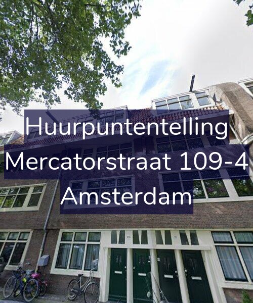 Foto gevel Huurpuntentelling voor Mercatorstraat 109-4, Amsterdam