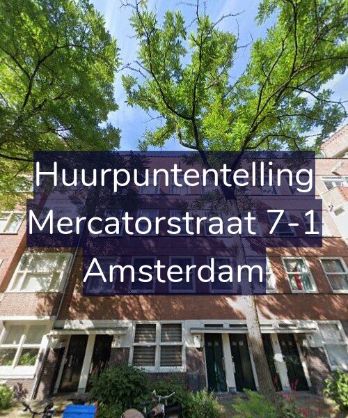Foto gevel Huurpuntentelling voor Mercatorstraat 7-1, Amsterdam