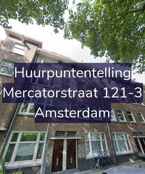 Foto gevel Huurpuntentelling voor Mercatorstraat 121-3, Amsterdam