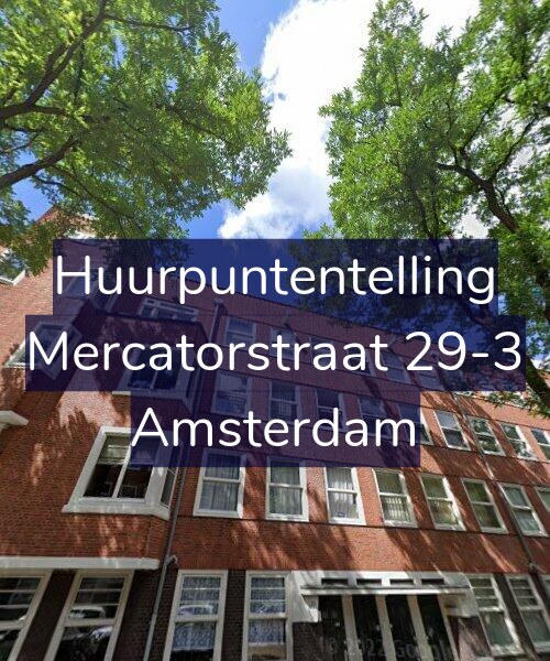 Foto gevel Huurpuntentelling voor Mercatorstraat 29-3, Amsterdam