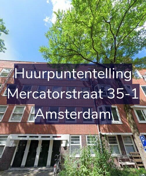 Foto gevel Huurpuntentelling voor Mercatorstraat 35-1, Amsterdam